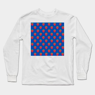 Wild Strawberries - Blue Long Sleeve T-Shirt